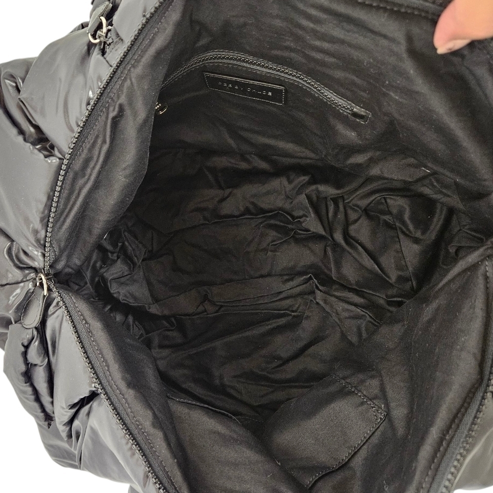 See By Chloe Joy Rider Puffy Nylon Tote Bag In Black - Picture 8 of 15